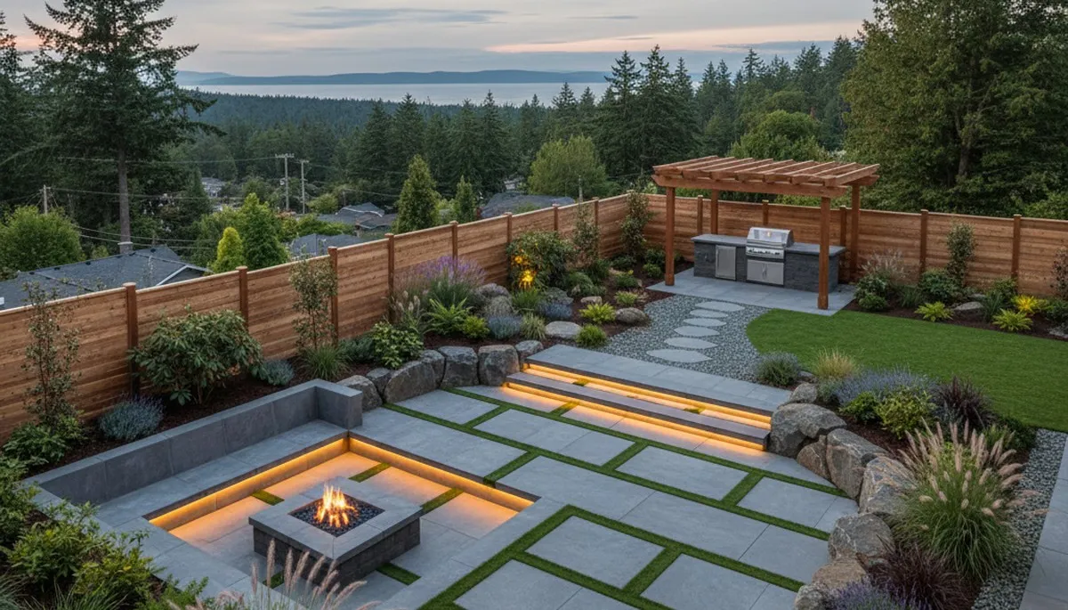 Tacoma, WA landscaping service crew maintaining a healthy, well-manicured lawn