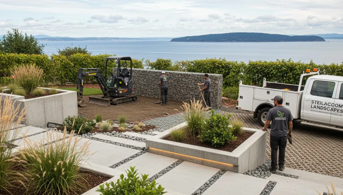 Tacoma, WA landscaping crew providing lawn care and outdoor maintenance services